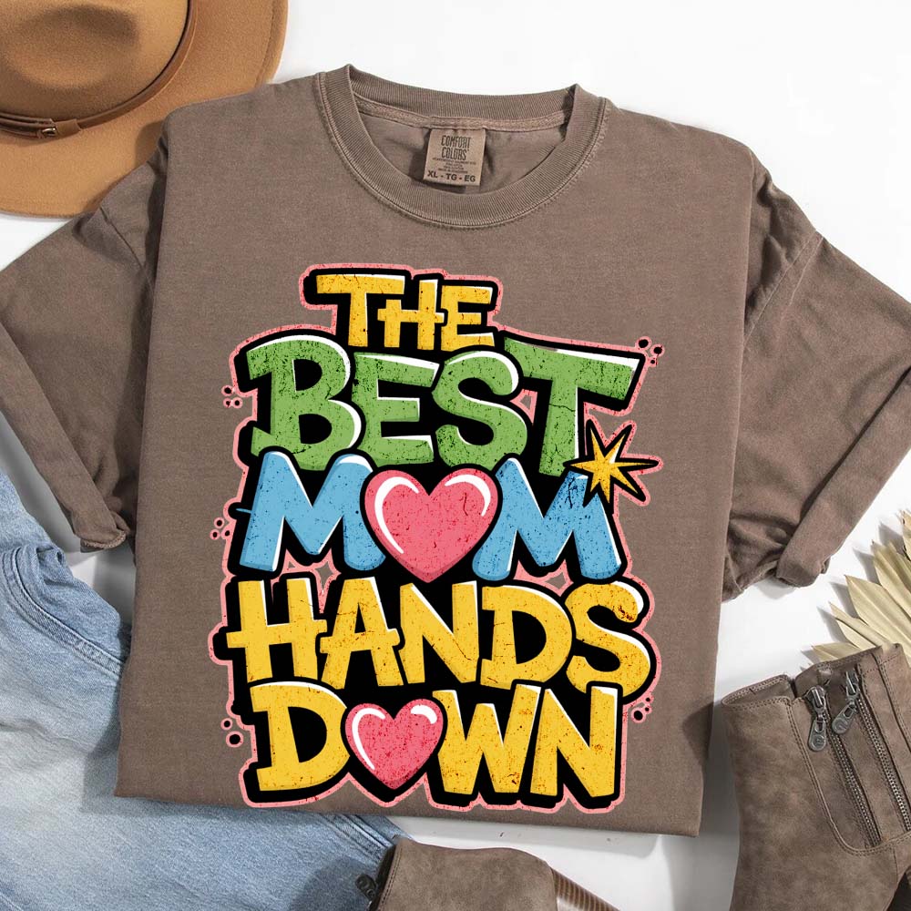 Best Mom Hands Down Shirts – Cute & Trendy Mother’s Day Gift Tees Adorb.co